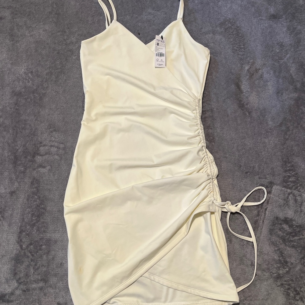 White mini dress